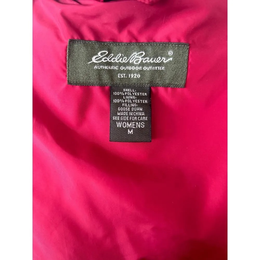 Eddie Bauer Quilted Red Down Fill Vest - Image 6