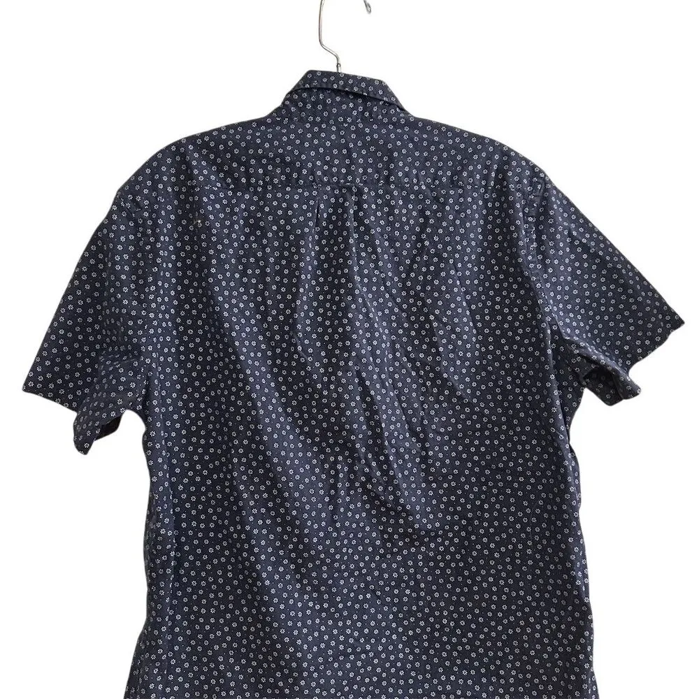 J.Crew Women’s S Blue Floral Short Sleeve Button - Image 9