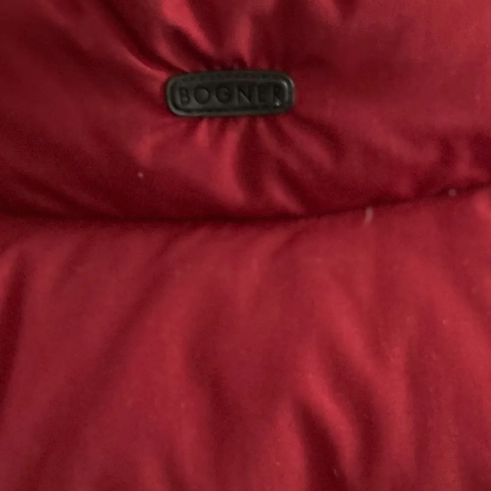 Womens Red Puffer Down Coat Warm Winter Quilted Outerwear Casual‎ Jacket Size 12 - Image 10