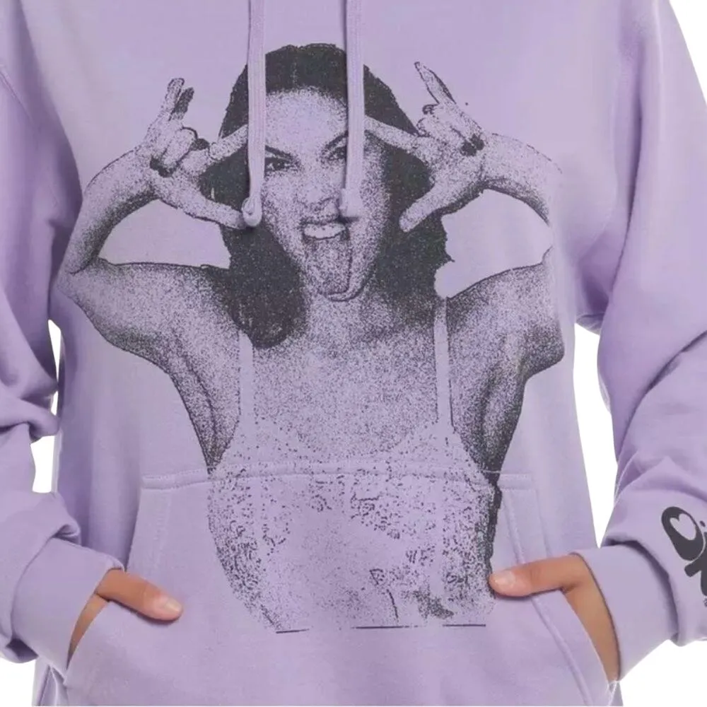 Olivia Rodrigo Rock Jumbo Print Hoodie Size Large New without Tag Purple - Image 4