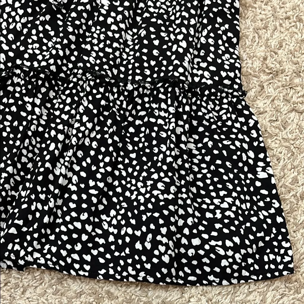 Alelly Boutique Black and White Cheetah Print Tiered Mini Skirt - Image 4