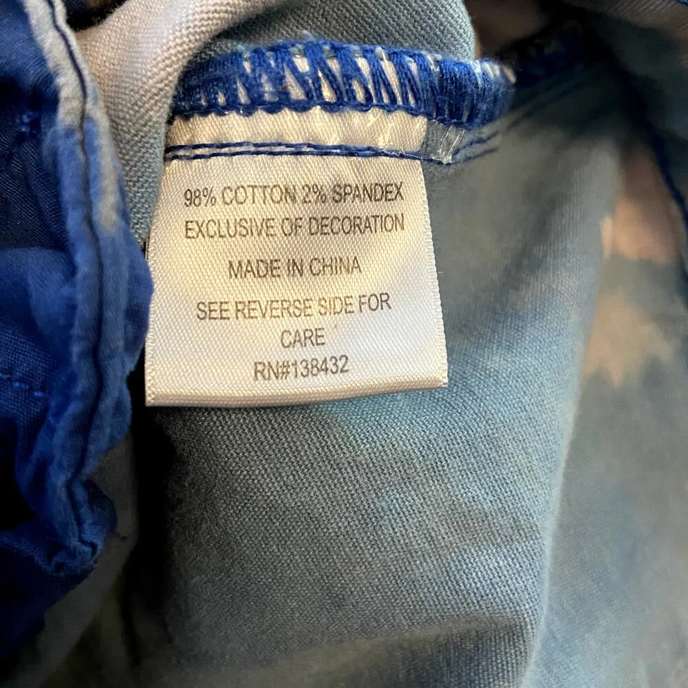 ModCloth Pin-Up Delight Retro Shorts Mid Rise Double Button Bleached Pockets 10 - Image 4