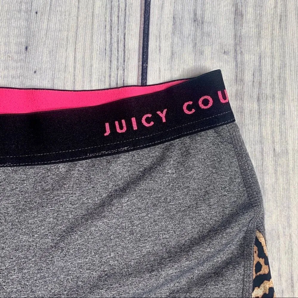Juicy Couture Leopard Print Cropped Leggings Size Small Athletic Workout - Image 5