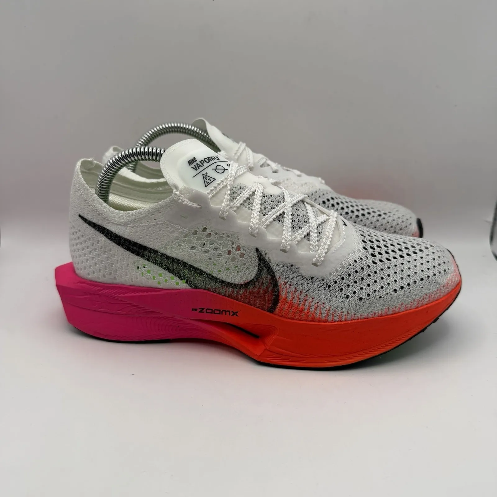 Nike ZoomX VaporFly Next% 3 FK Women's Size 9 White Pink Running Shoe HF4995-100 - Image 3