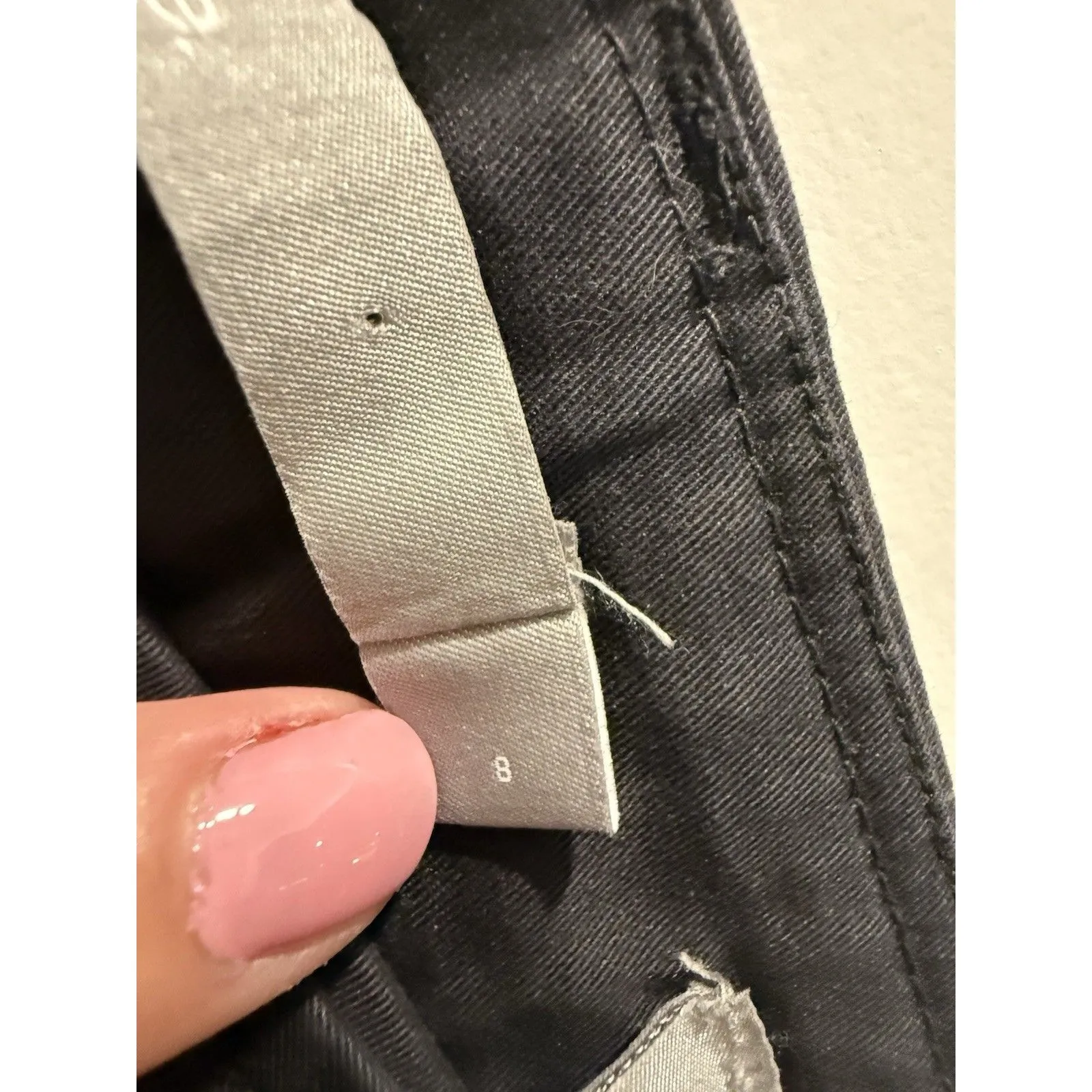 Vince Utility Pants Womens 8 Black Belted Stretch Chino Ankle Length Straight - Image 6