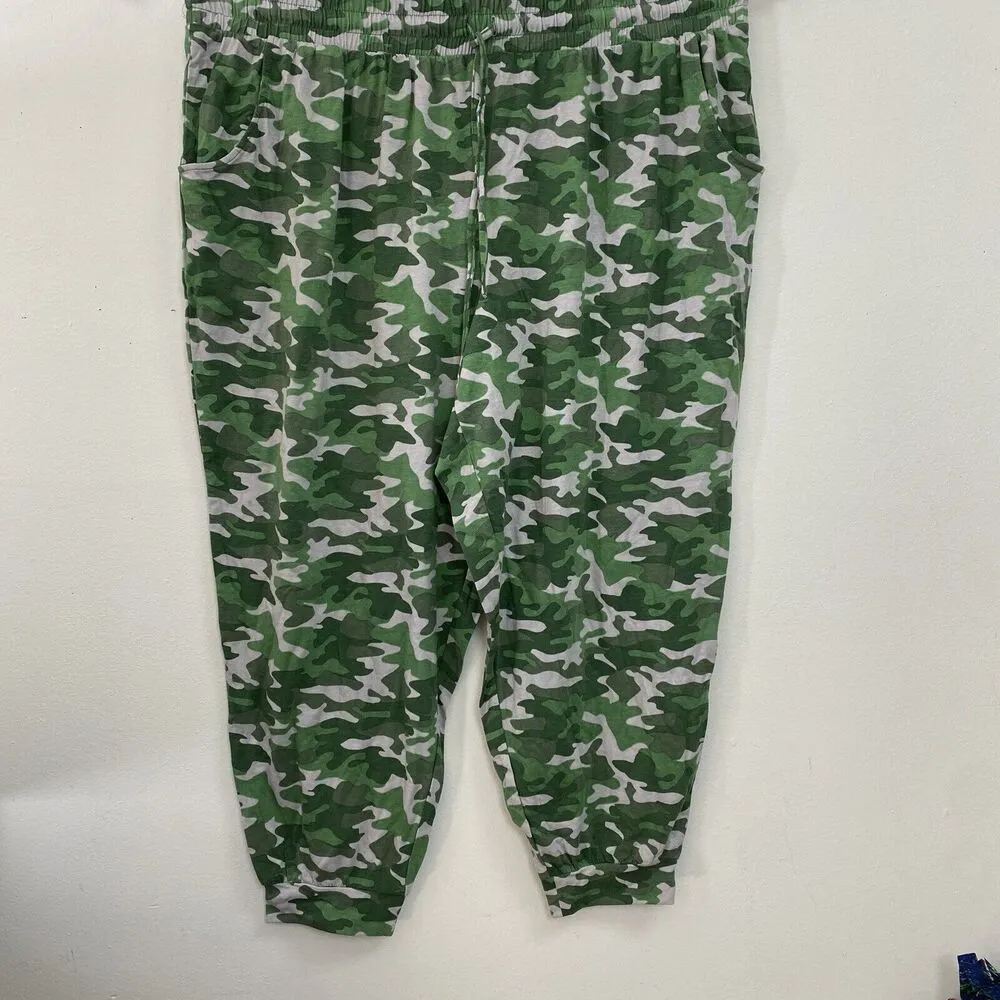 The Original Muk Luks Woman Plus P 3X Camouflage Drawstring Elastic Waist Jogger - Image 3