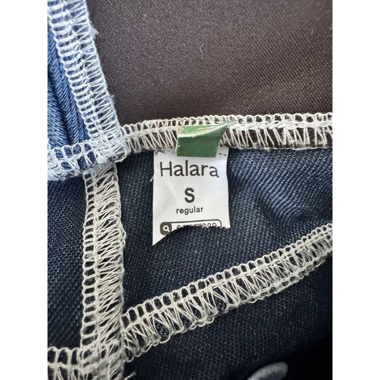 NWOT Halara Flex High Waisted Stripe Wide Leg Jeans Pockets Small Tide Blue - Image 6