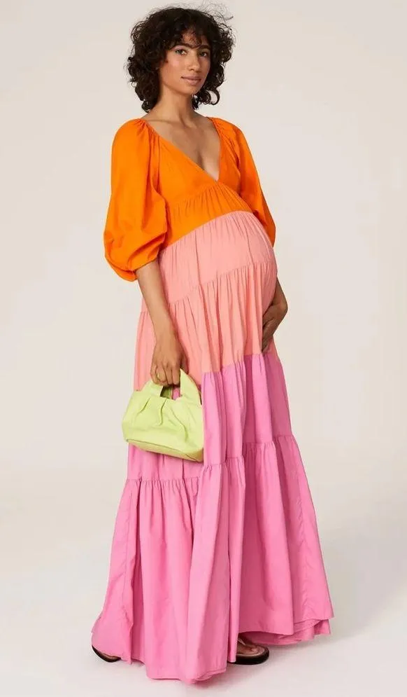 STAUD Meadow Maxi Tiered Dress, Size M New w/Tag Retail $375 SOLD OUT! - Image 13