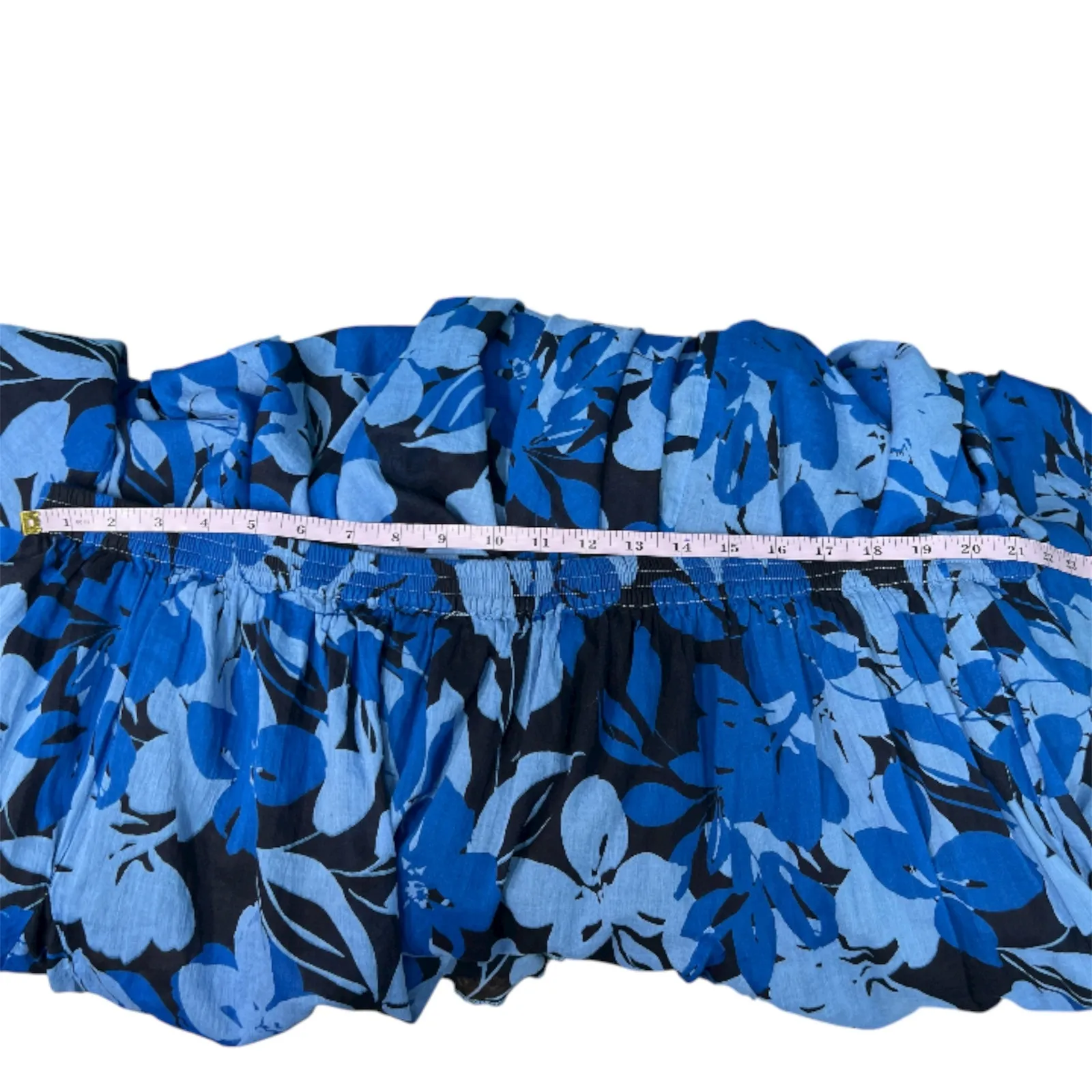 Jessica London Pull On Womens Skirt 32W Dark Floral Forest Fairy Beachy Nautical - Image 12