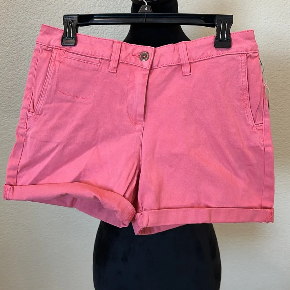 Women's raspberry denim five pockets Shorts Pink Size 6 - Image 2