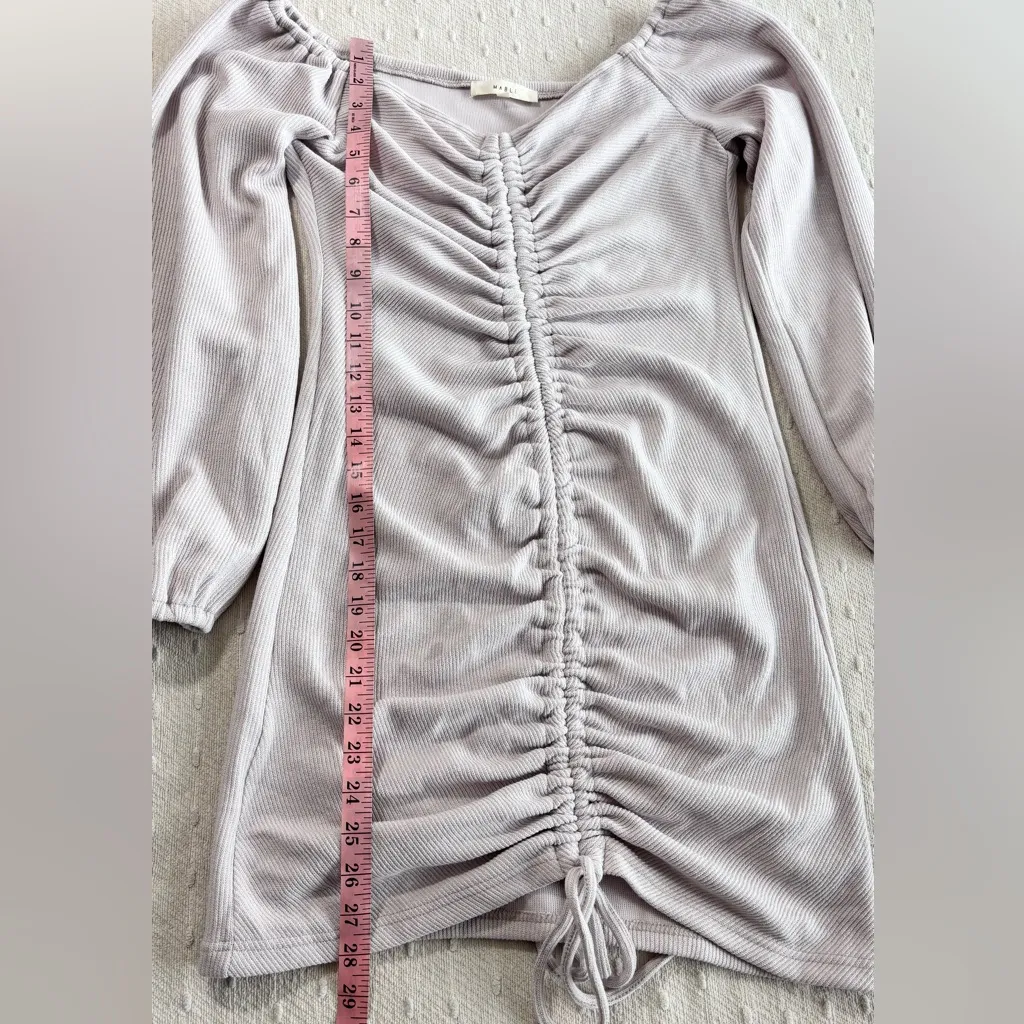 MABLE‎ Flirty Type Dusty Pink Ribbed Off - Image 8