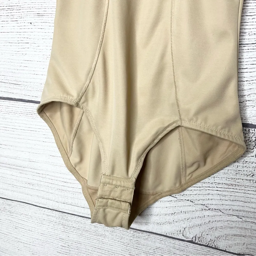 Maidenform Nude Open Bust Body Shaper Bodysuit Size Large - Image 5