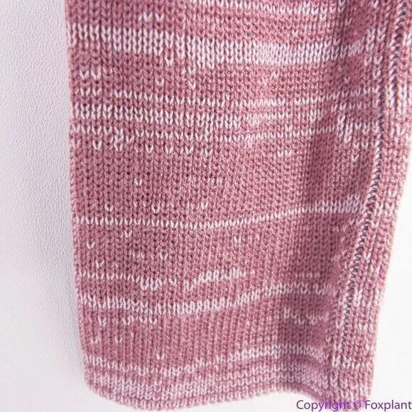 NEW‎ Free People Pink Long Sleeve Knit Flare Pleated Lady Luck Jumpsuit, M - Image 17