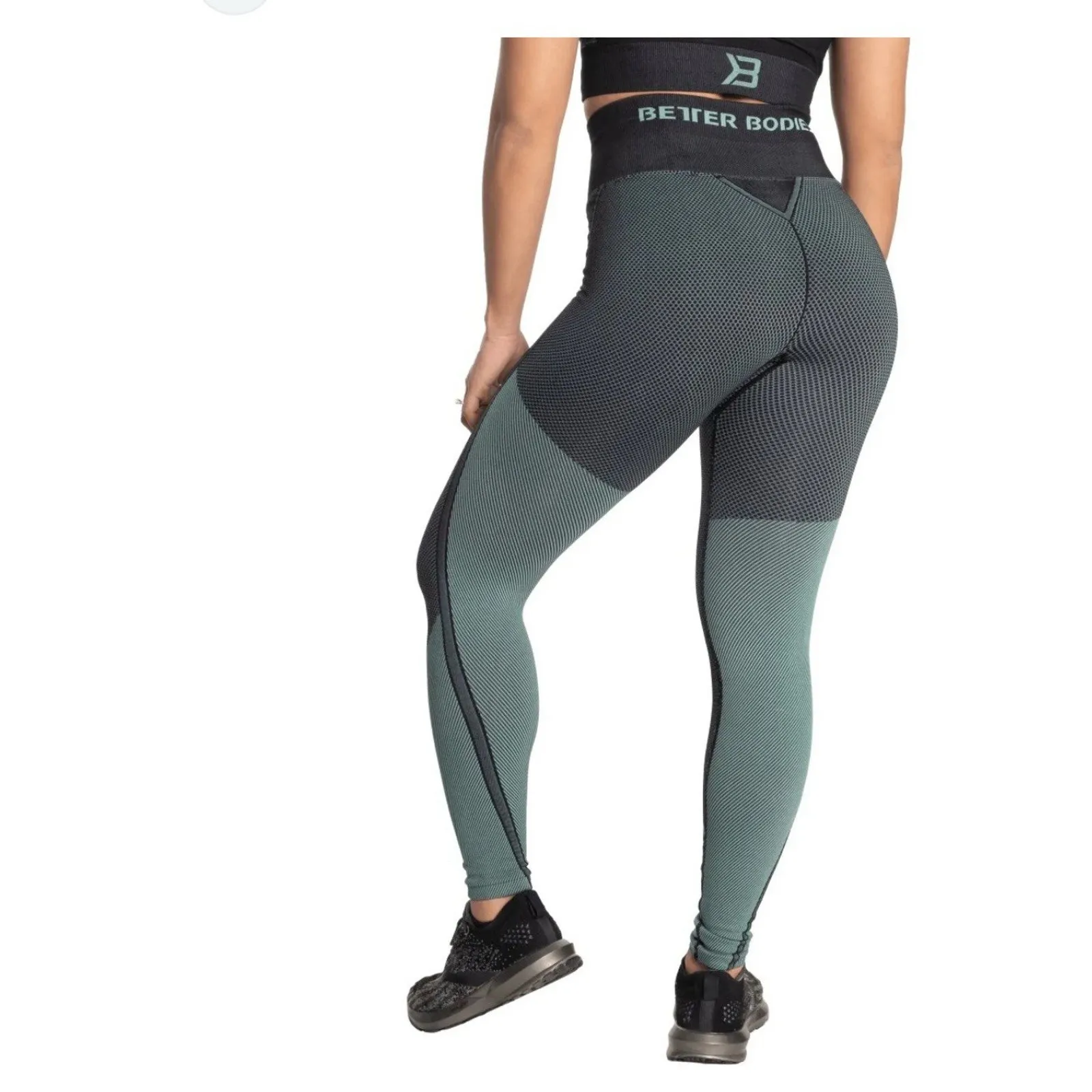 Better Bodies Roxy Seamless Leggings - Teal Green NEW Size Small - Image 2