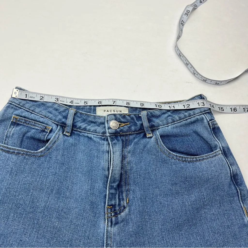 Pacsun Mom Jean Size 26 Womens Denim‎ Blue Five Pockets 90s 80s High Waist *FLAW - Image 7