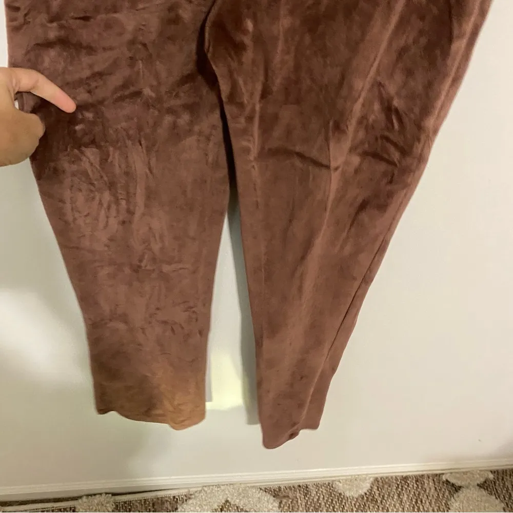 iet’s frans Brown Hoodes Velour Jumpsuit size Small - Image 11