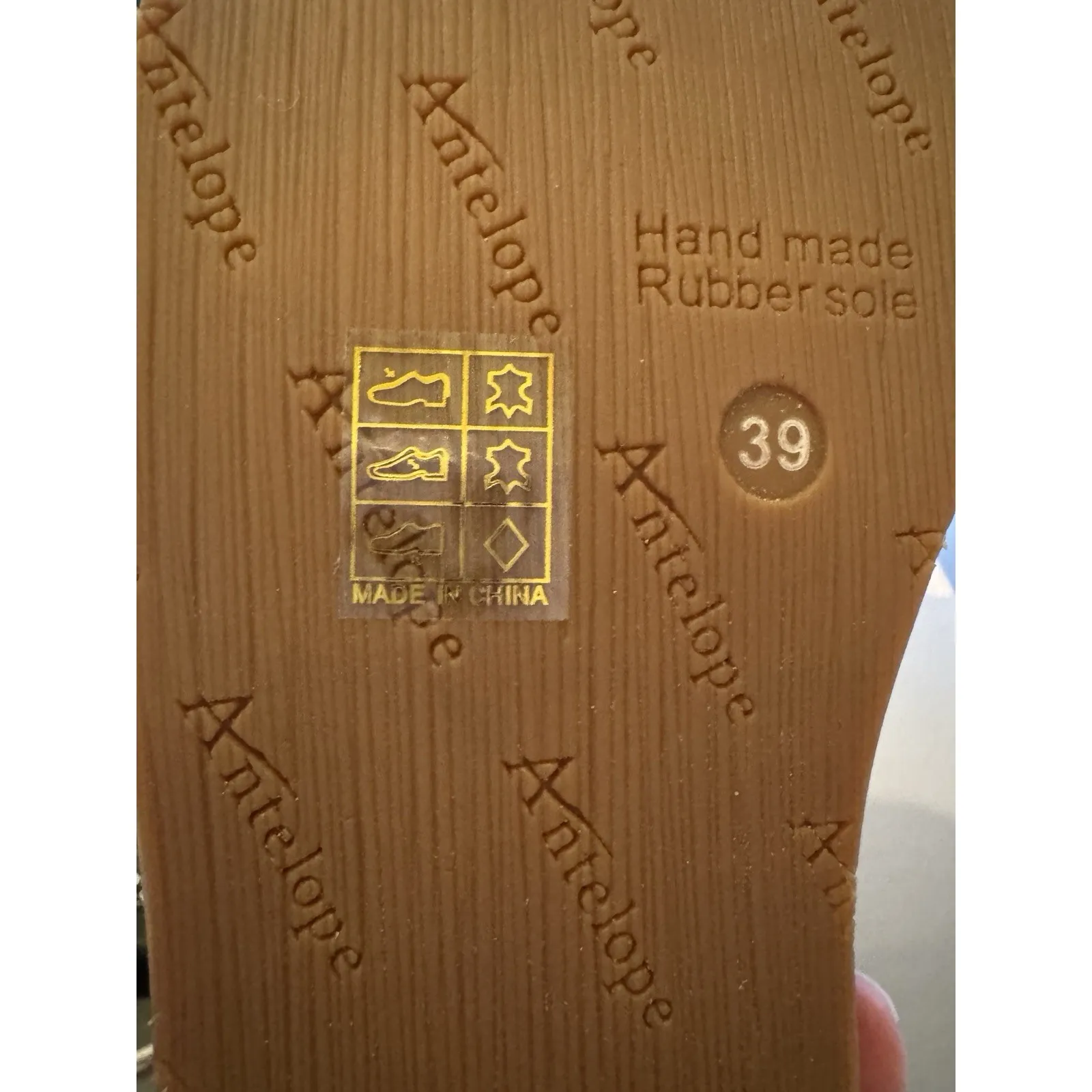 Antelope  Laran Leather Buckled Ankle Boots US 8-8.5 EU 40 Black Combo - Image 7