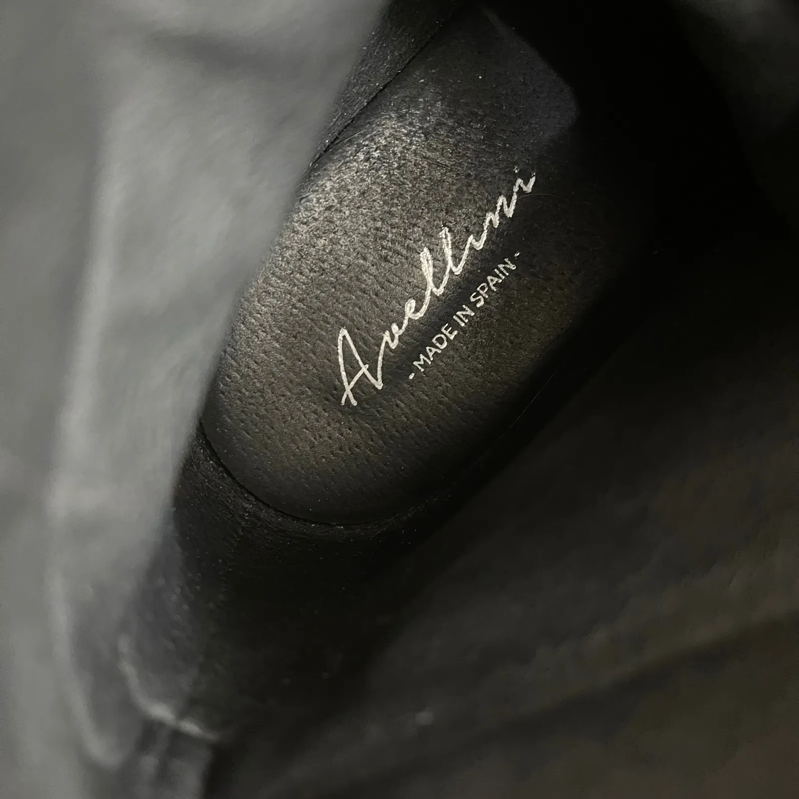 Avellini Made in Spain Leather Ankle Boots Women's Black Lace Up Size 40/usa 9 - Image 5