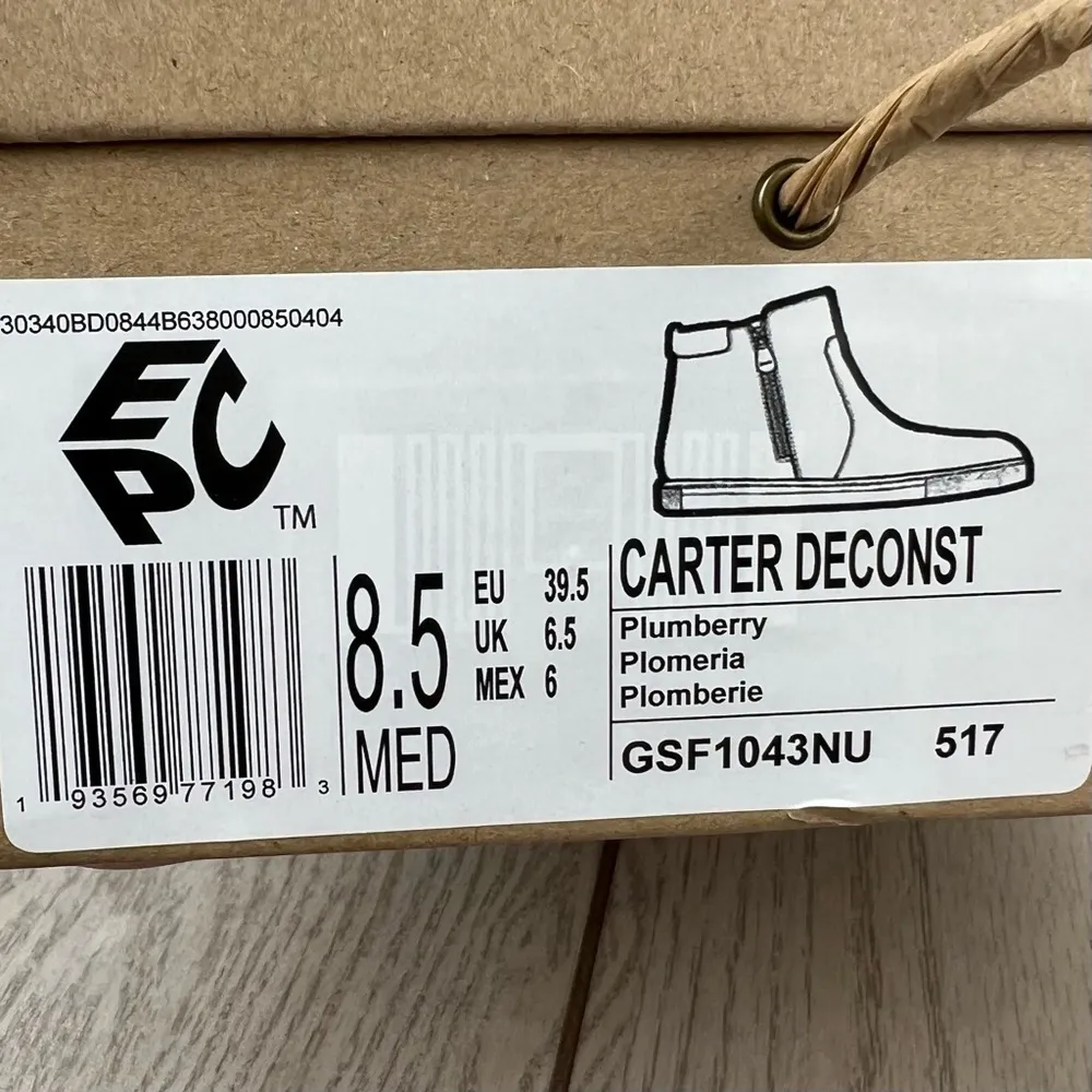 Gentle Souls Carter Suede High Top Zipper Sneakers US8.5 Plumberry Leather $159 - Image 9