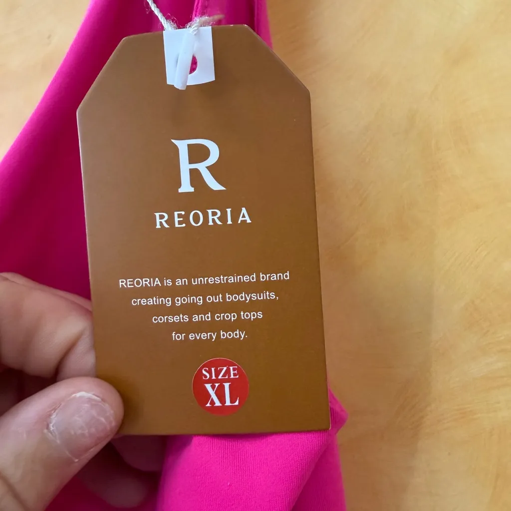 ReoRia Hot Pink Women's Bodysuit Size XL - Image 4