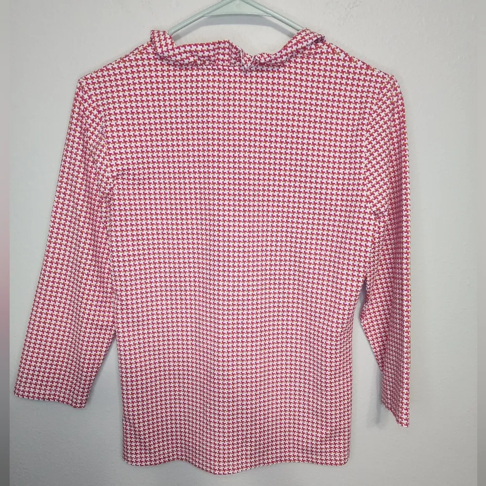 J. McLaughlin Durham Ruffle Geometric Catalina Cloth Top - Image 4