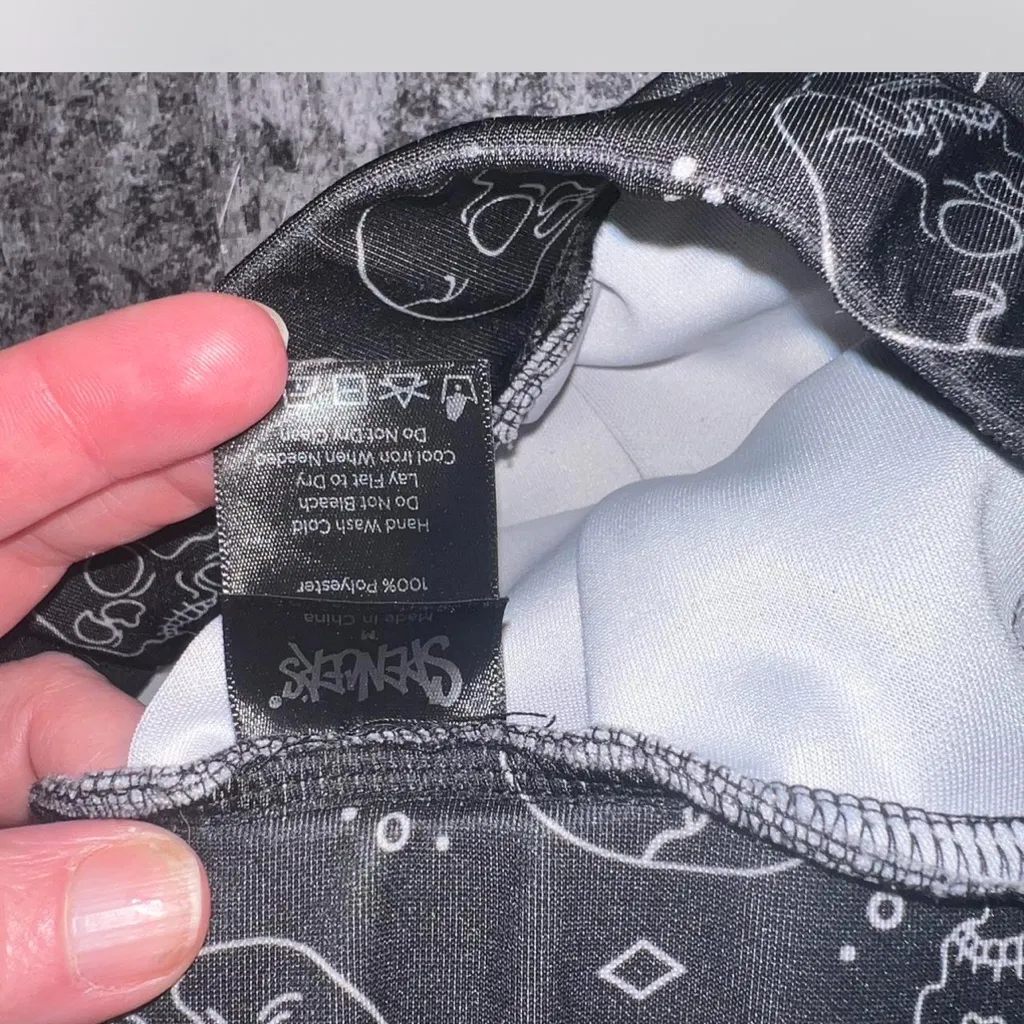 Spencer's Black and White Skater Mini Skirt Size XS - Image 2