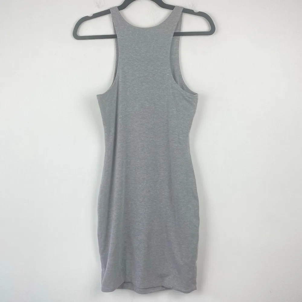 BLQ BASIQ URBAN OUTFITTERS Dress Wear Everywhere Tank Mini Dress Gray Grey S Med - Image 11
