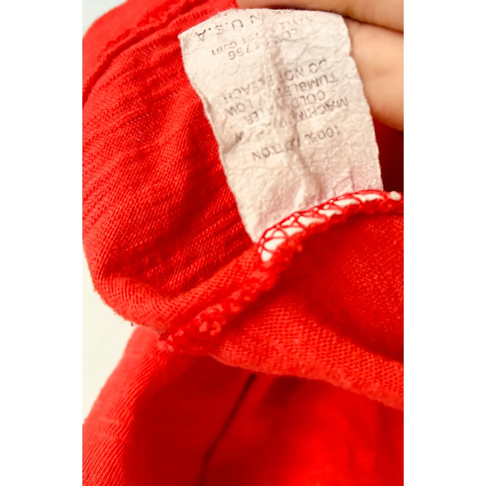 Vintage Y2K Sleeveless Top Women's Medium Orange Floral Crochet Granola Boho - Image 7