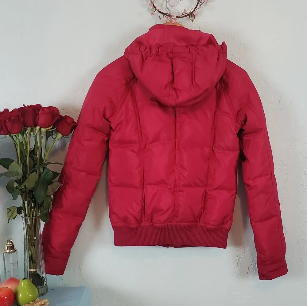Vintage Juicy Couture fuschia quilted puffer jacket y2k - Image 2