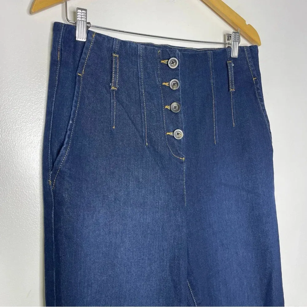 Boden Dark Wash High Waist Berkeley Pants Jeans Size 8 R Blue - Image 7