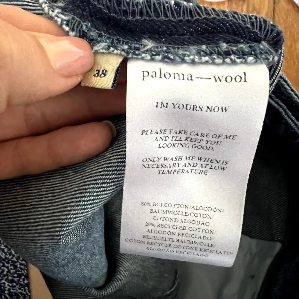 Paloma wool low rise blue jeans size 38 US 8 - Image 6