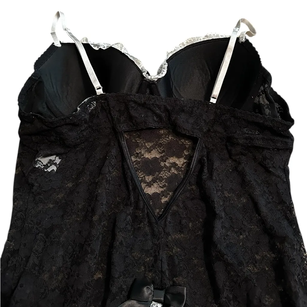 Linea Donatella Lingerie French Maid  Teddy Chemise Y2K Coquette Size Large - Image 5