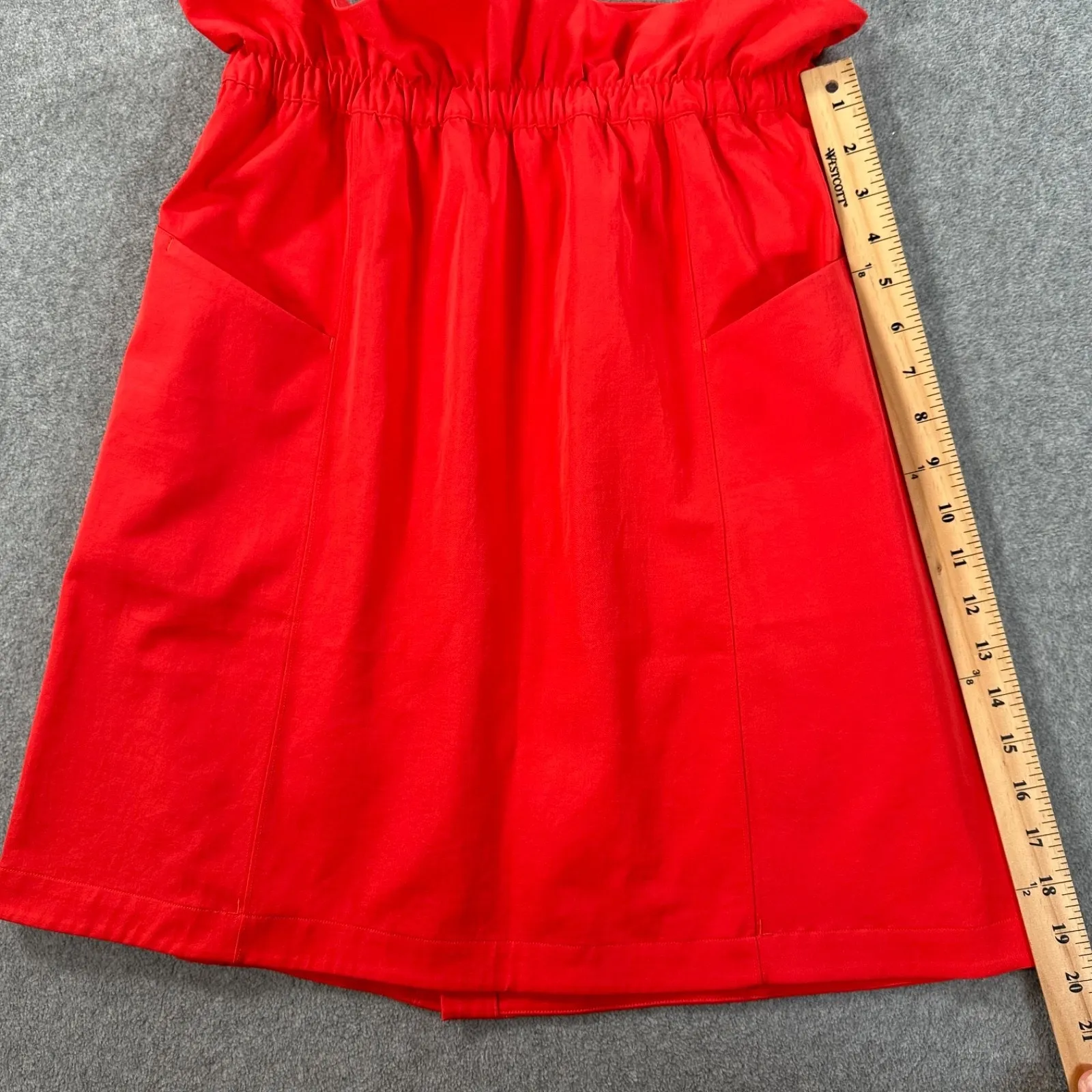 LULULEMON Trip Taker Skirt Women's Size 6 Carnation Red Paperbag Pockets W8ABAS - Image 4