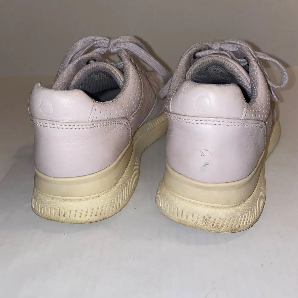 O by Everlane Sneakers Womens 8 Mens 6 Unisex Beige Leather Lace Up Walking Shoe - Image 3