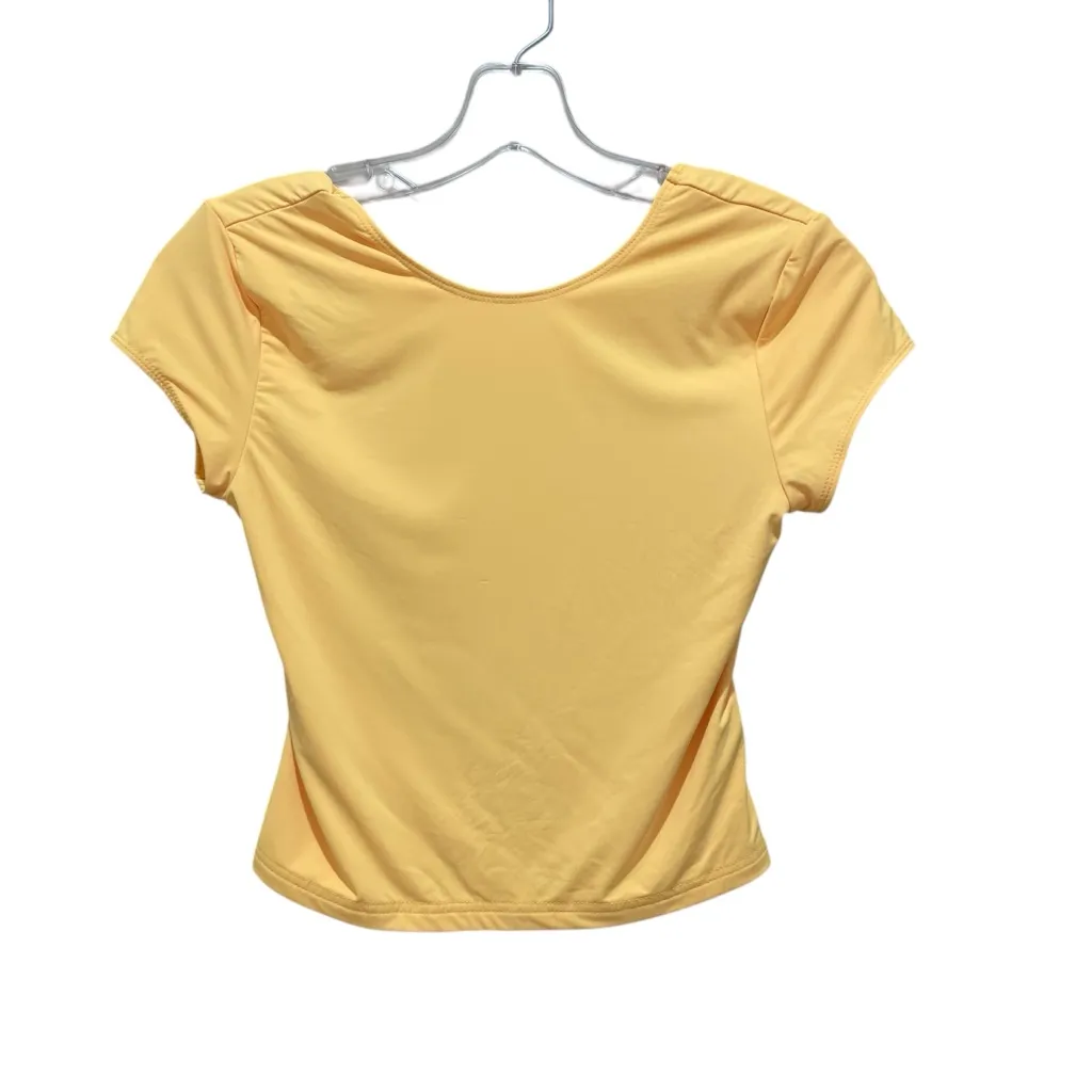 Edikted Selma Open Back Shirt and Mini Skirt Set Yellow Women’s Size Medium - Image 4