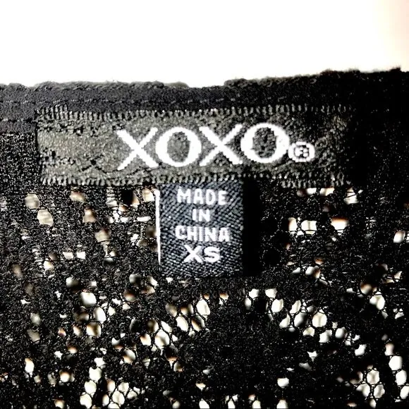 VTG Y2K Black Cottagecore Long Sleeve V - Image 5