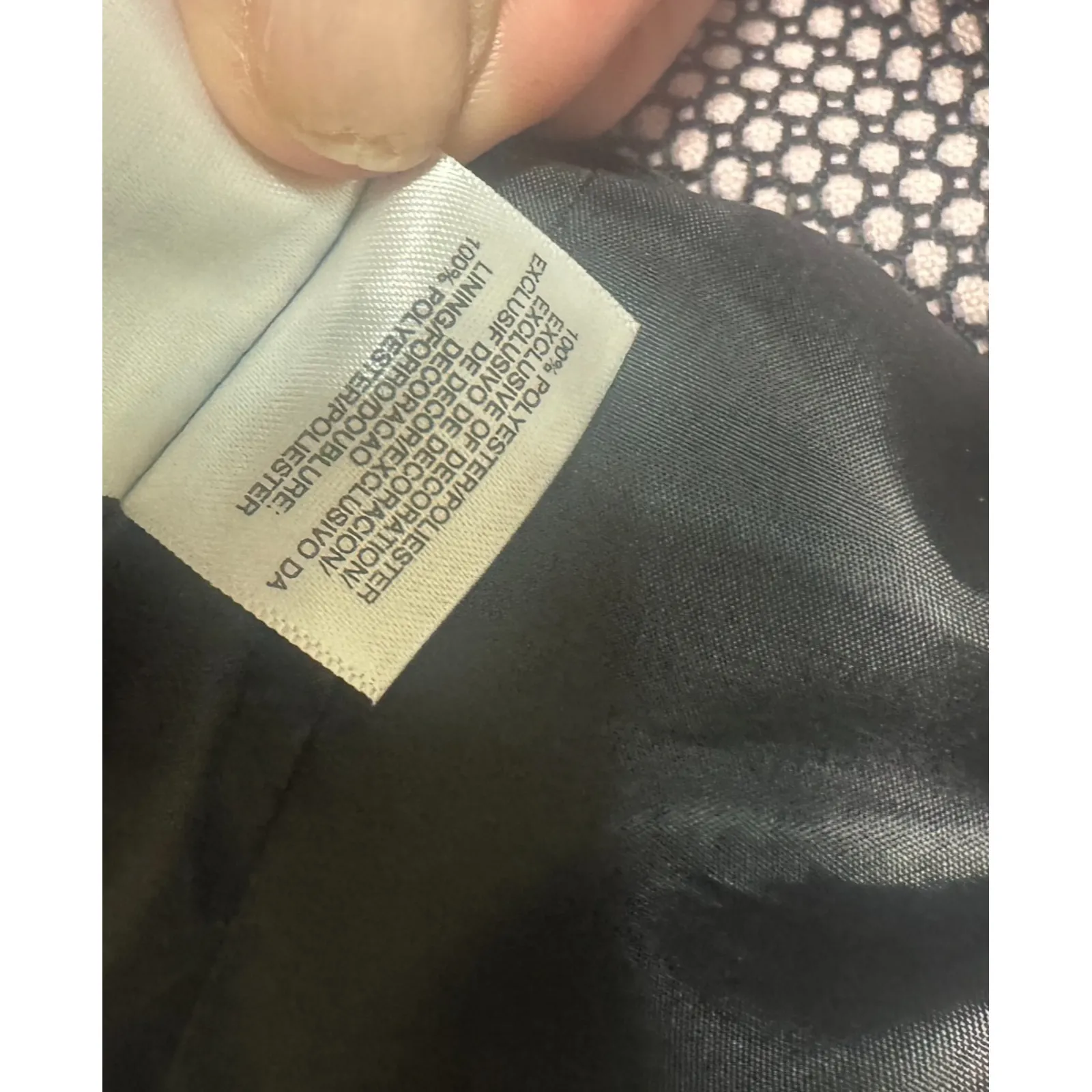 KASPER 3-Button Suit Jacket Career Blazer Size 6 pink black micro dot classic - Image 6