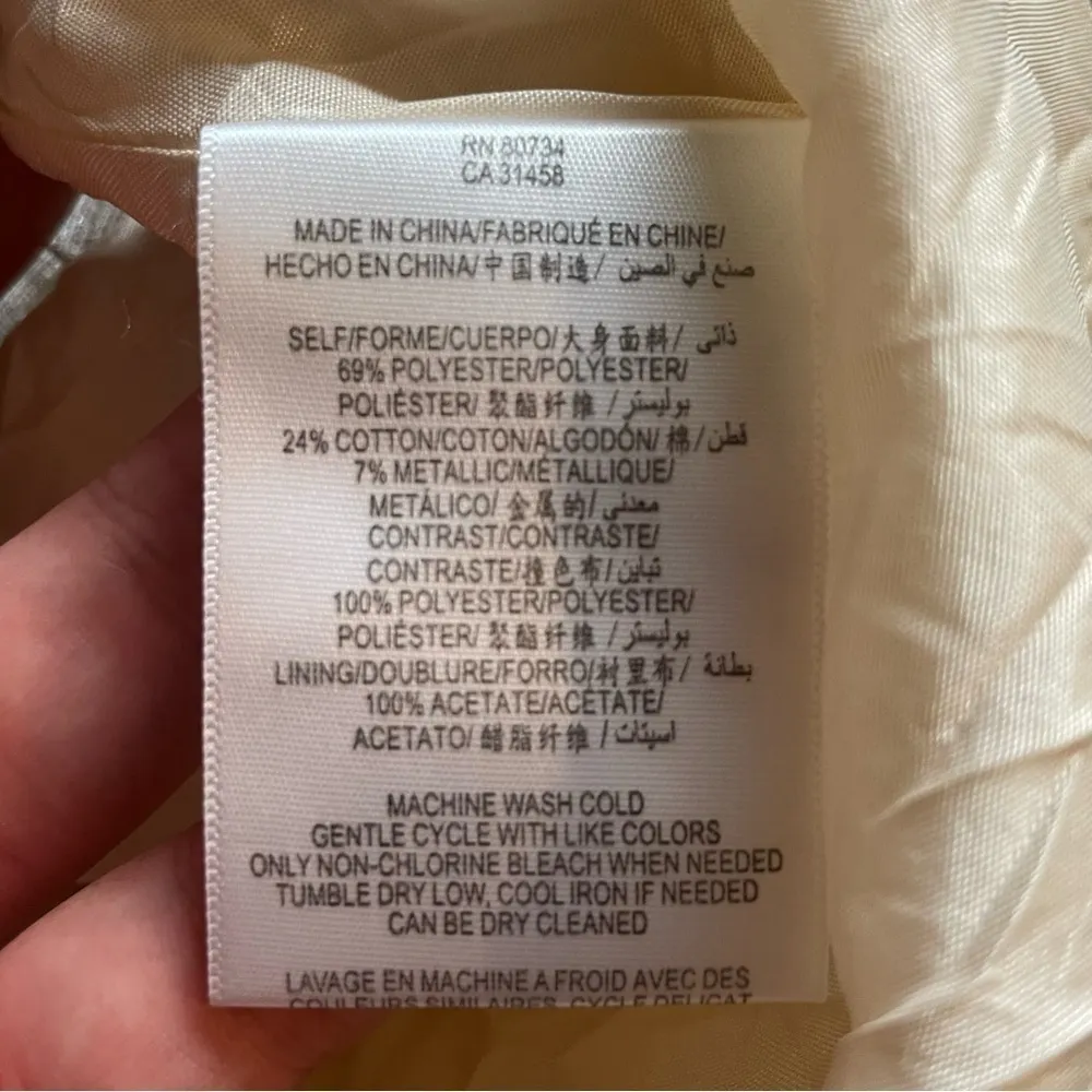 Max and Cleo Beige Texture Day‎ Sheath Evening Dress 0131 - Image 7