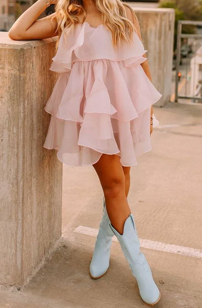 Pink Ruffle Dress - Image 2