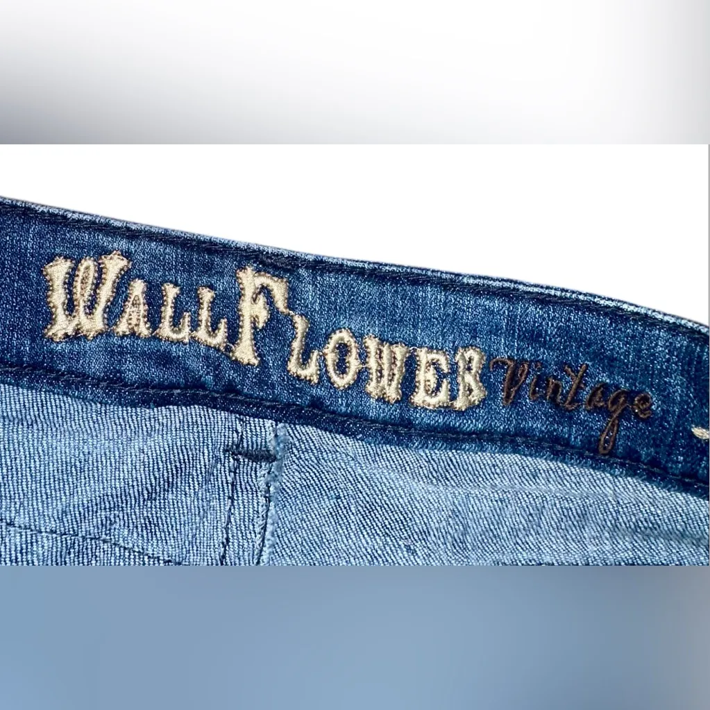 Vintage Y2K Wallflower Bling Mini Jean Skirt Blue Size undefined - Image 2