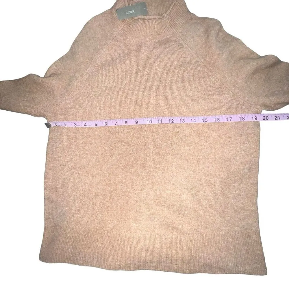 J. Crew Rollneck Sweater Supersoft Yarn Wool Alpaca Blend Small New Brown Hole‎ - Image 6