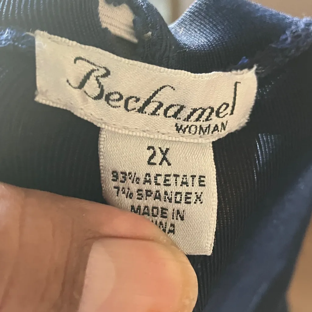 Bechamel Woman Navy Blue slacks 2X - Image 2