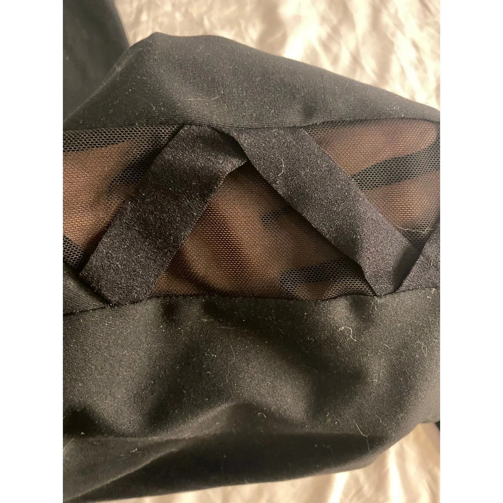 Streetwear Athleisure Black Ruffle Side Leggings Romansong Size M5 Size M - Image 4