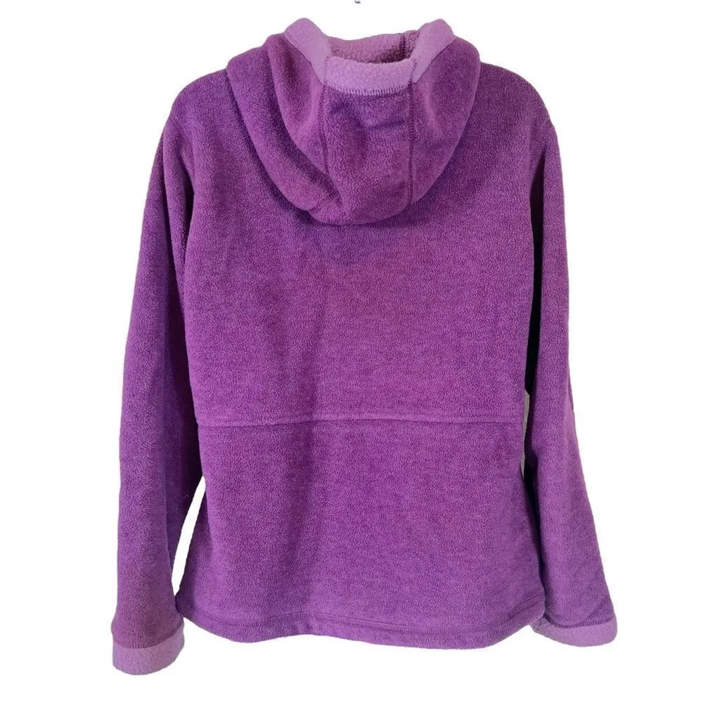 Rare Vintage Patagonia Synchilla Purple Floral Embroidery Full Zip Sherpa Jacket - Image 12