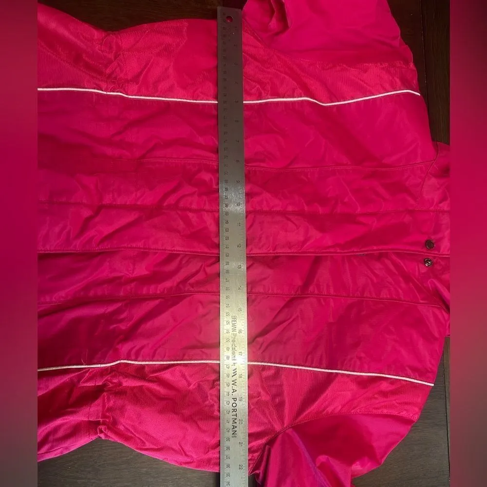 Columbia Women’s Large Pink Quilted Hooded Parka - Image 6