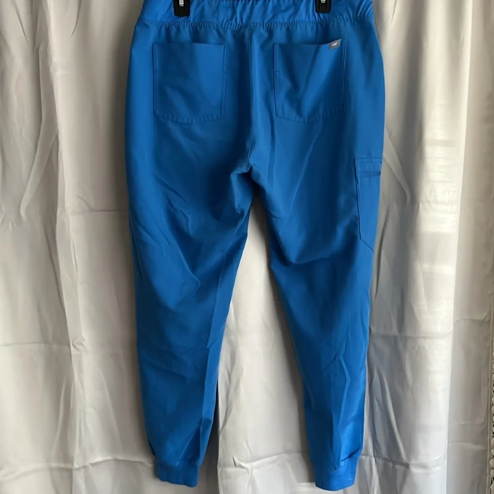 FIGS Zamora Jogger Scrub Pants Capri Blue Size Large - Image 3