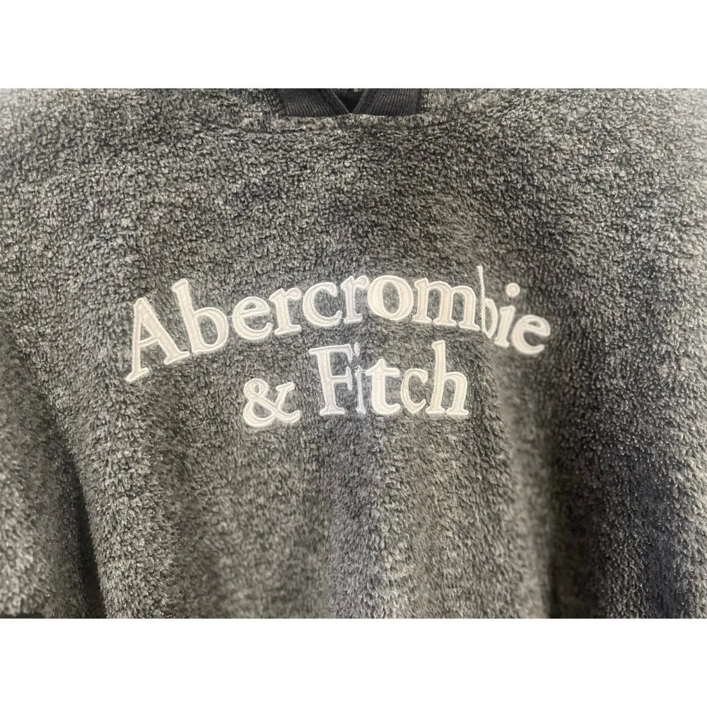 American Eagle Women’s Fleece Hoodie Medium Gray - Image 4