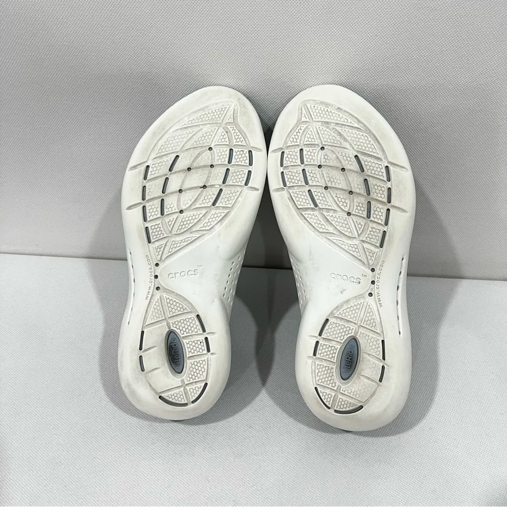 Crocs LiteRide RW 206705 Sneakers Blue/Navy/Gray Size 5 Women Waterproof - Image 9