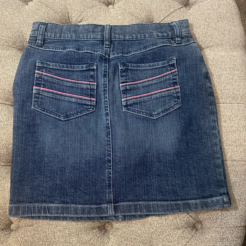 Vintage Old‎ Navy Ultra Low Waist Denim Skirt - Image 3