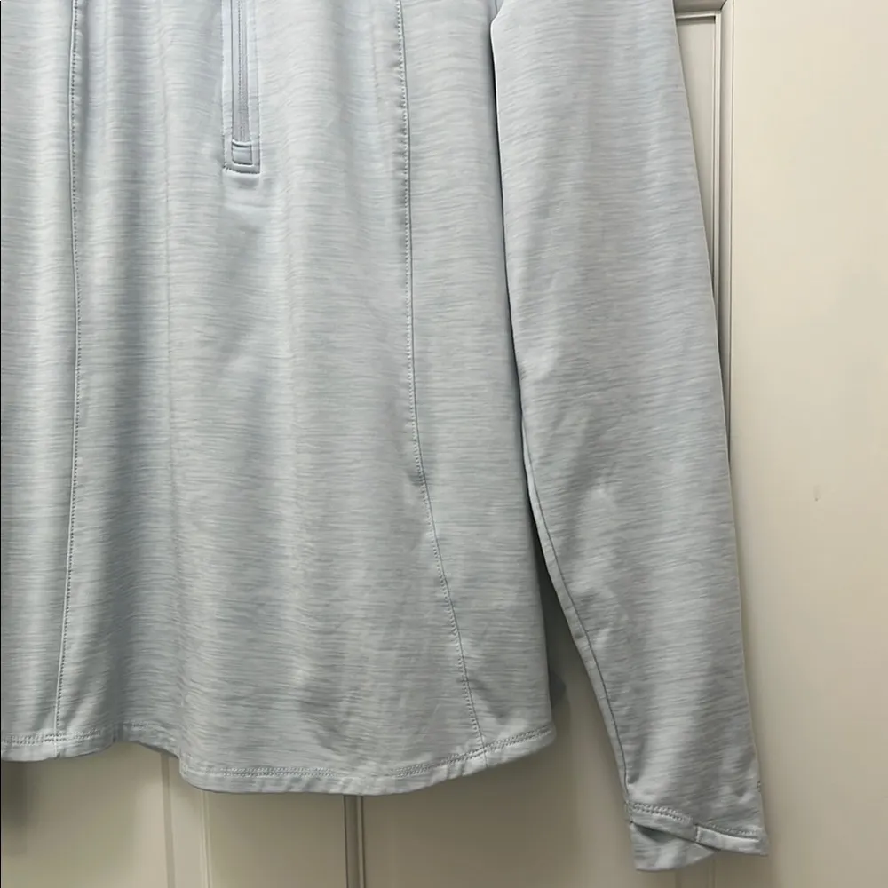 Spyder Half Zip Fleece Lined Sweatshirt in Soft Heather Blue - Size XL - Image 4